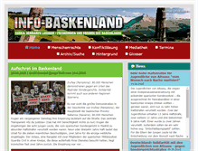 Tablet Screenshot of info-baskenland.de